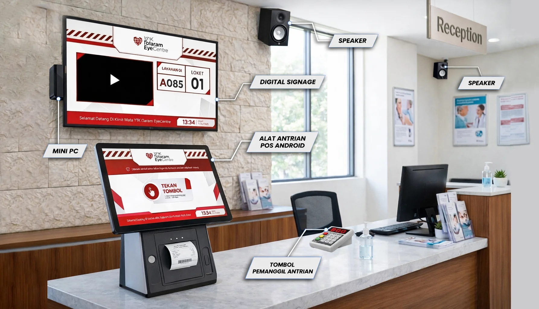 alat antrian minimalis pos android